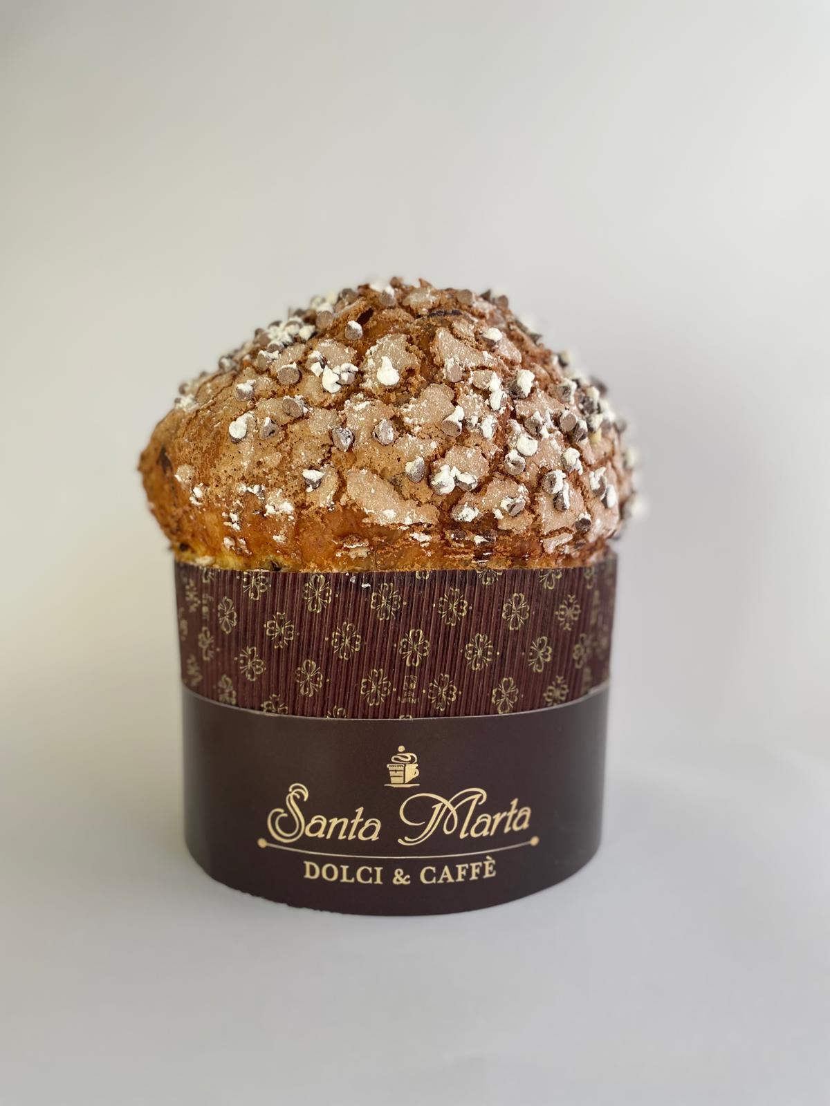 Panettone Cioccolato Fondente Artigianale con Glassa di Mandorle, nocciole e cacao 1 kg