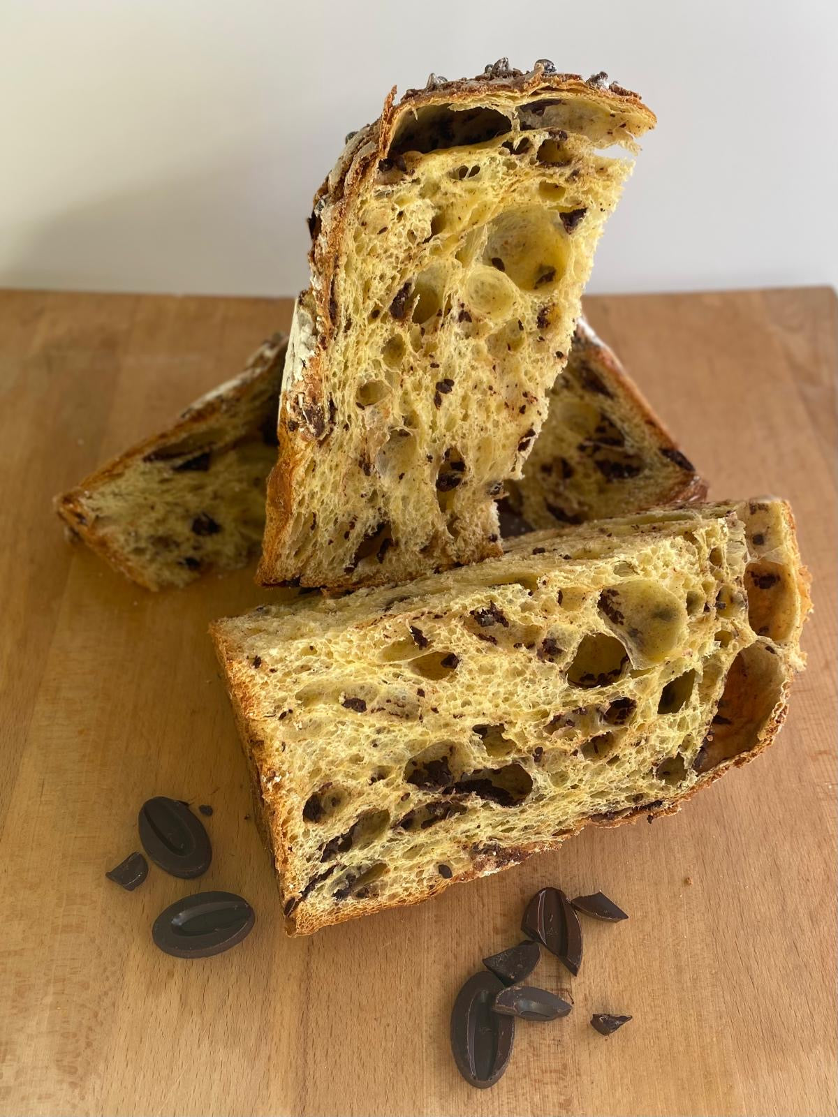 Panettone Cioccolato Fondente Artigianale con Glassa di Mandorle, nocciole e cacao 1 kg